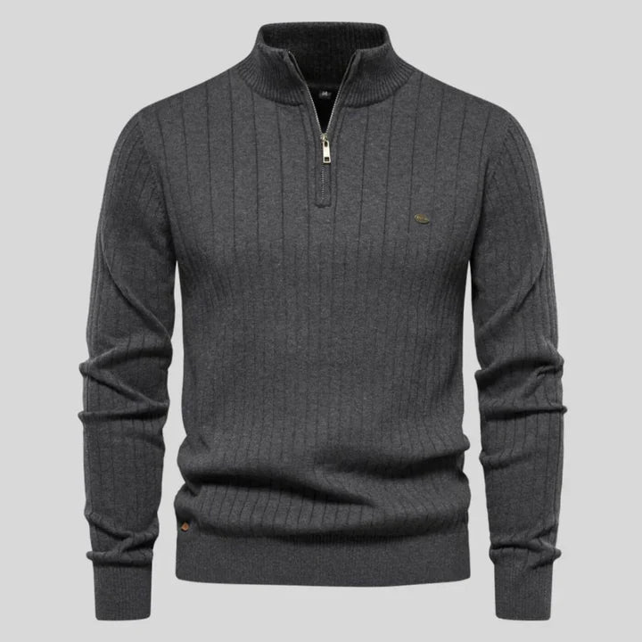 Francis | Sweter Premium z Zamkiem