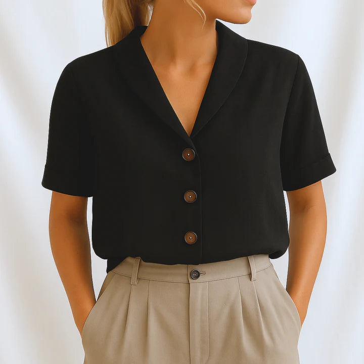 Marie | Elegancka Bluzka Lniana