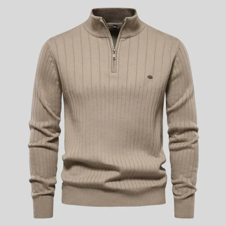 Francis | Sweter Premium z Zamkiem