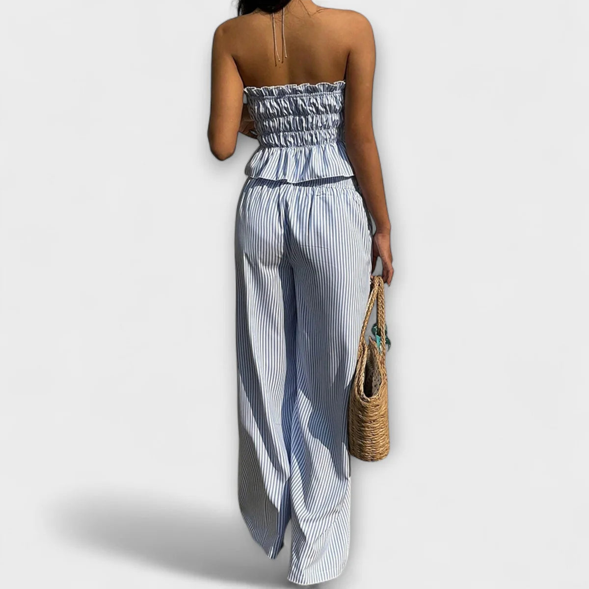 Mia | Elegancki Zestaw w Paski